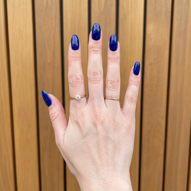 Midnight Reign press-on nails, Short Oval